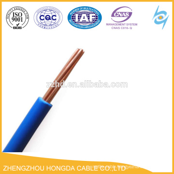 PVC insulated wire solid strand copper conductor electrical wire 1.5 2.5 4 6 10 16 25 35 50